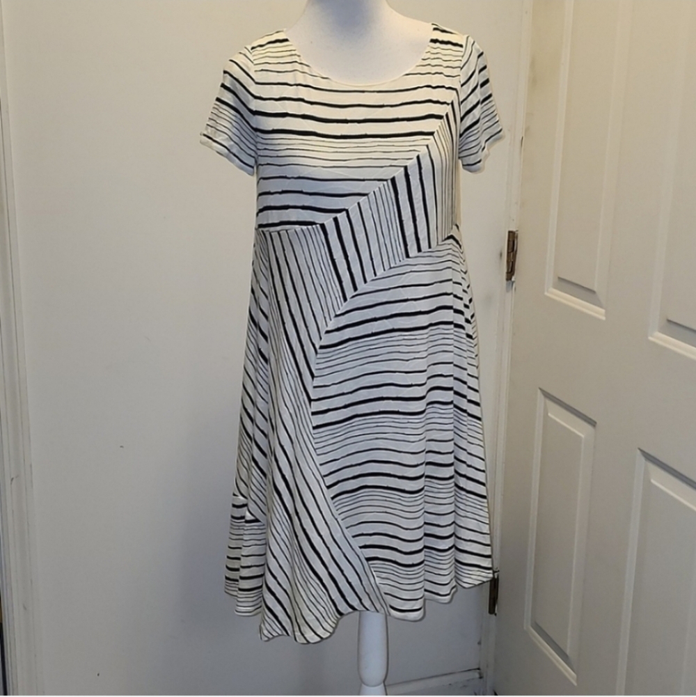 Anthropologie Maeve Size small patchwork style dress A LINE T Shirt Geometric